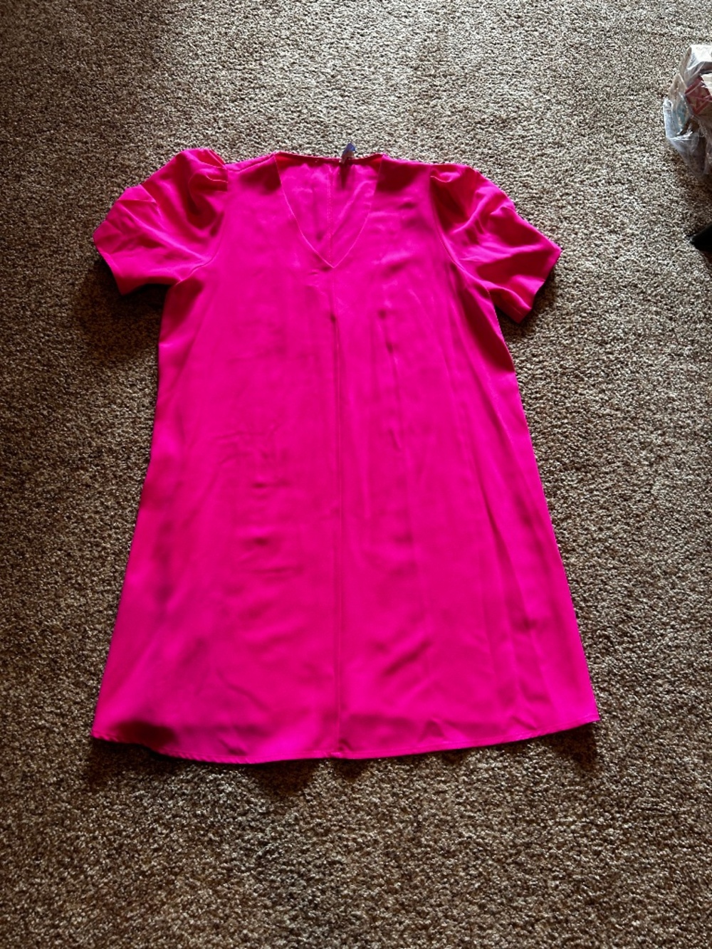 JODIFL  brand Hot Pink dress V neck women L